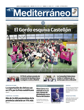 Cover of El Periodico Mediterraneo