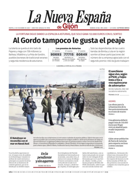 Cover of La Nueva España (Gijón)