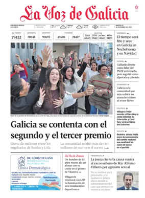 Cover of La Voz de Galicia (Arousa)