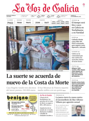 Cover of La Voz de Galicia (Carballo)