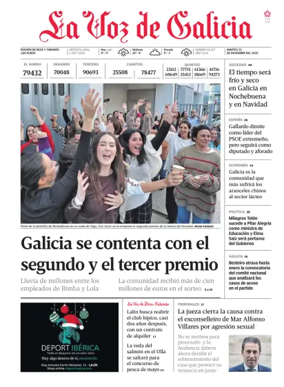 Cover of La Voz de Galicia (Deza)