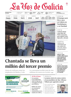 Cover of La Voz de Galicia (Monforte)