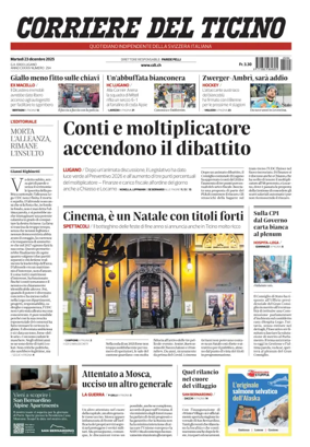 Cover of Corriere del Ticino