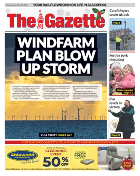 Cover of Blackpool Gazette
