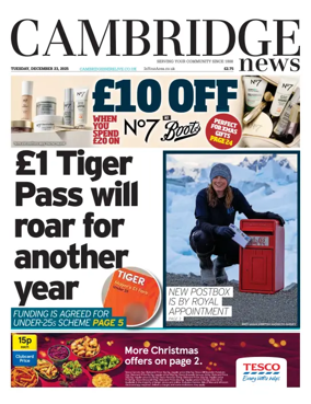 Cover of Cambridge News
