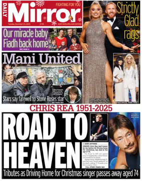Cover of Daily Mirror (Northern Ireland)