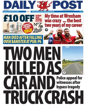 Cover of Daily Post (North Wales)