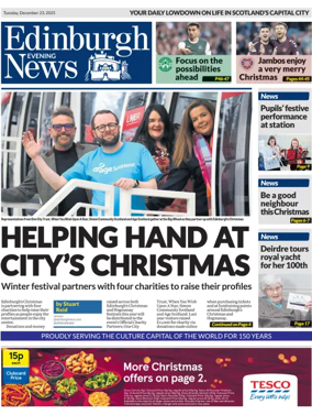 Cover of Edinburgh Evening News