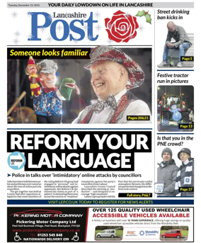 Cover of Lancashire Evening Post