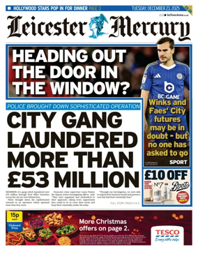 Cover of Leicester Mercury
