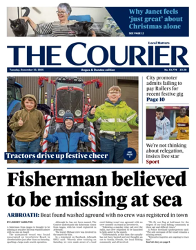 Cover of The Courier & Advertiser (Angus and The Mearns Edition)