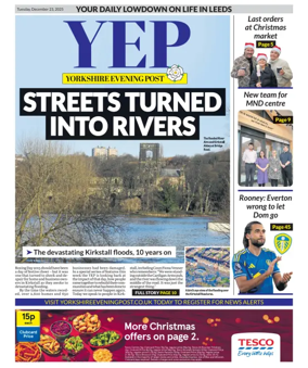 Cover of Yorkshire Evening Post
