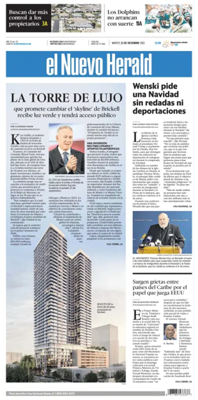 Cover of El Nuevo Herald