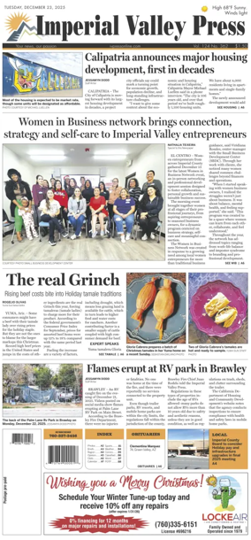 Cover of Imperial Valley Press