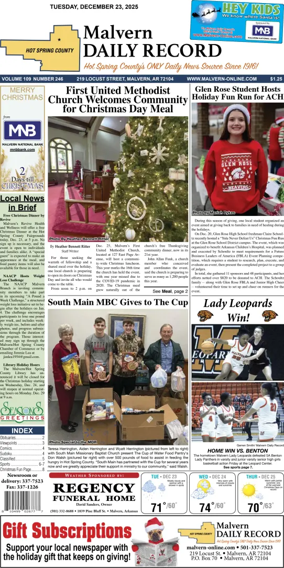 Cover of Malvern Daily Record