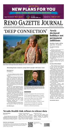 Cover of Reno Gazette Journal