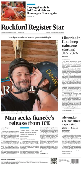 Cover of Rockford Register Star