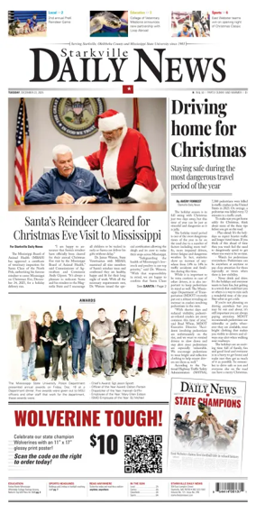 Cover of Starkville Daily News
