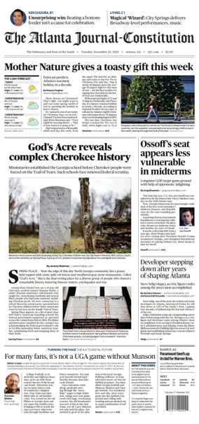 Cover of The Atlanta Journal-Constitution