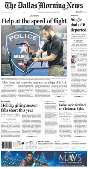 Cover of The Dallas Morning News