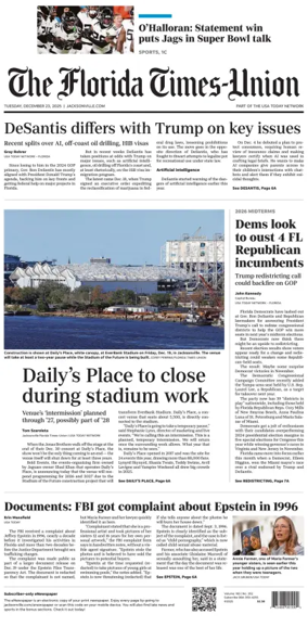 Cover of The Florida Times-Union