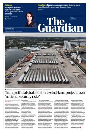 Cover of The Guardian (USA)