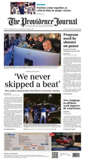 Cover of The Providence Journal