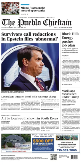 Cover of The Pueblo Chieftain