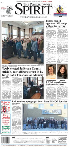 Cover of The Punxsutawney Spirit