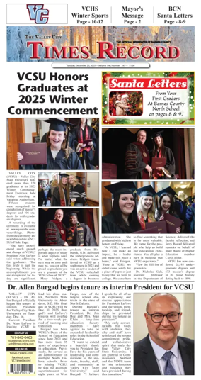 Cover of Valley City Times-Record