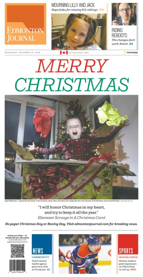 Cover of Edmonton Journal