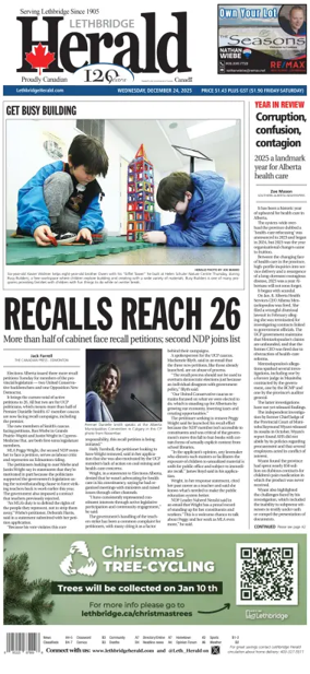 Cover of Lethbridge Herald
