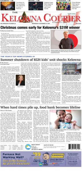 Cover of The Daily Courier