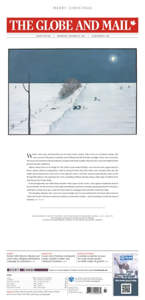 Cover of The Globe and Mail (Alberta Edition)