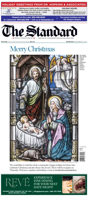 Cover of The Standard (St. Catharines)
