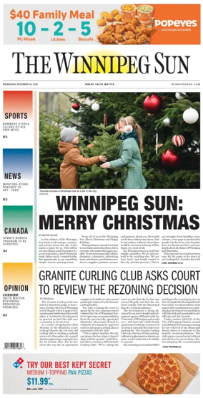 Cover of Winnipeg Sun