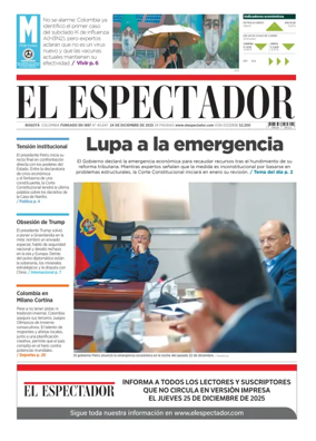 Cover of El Espectador