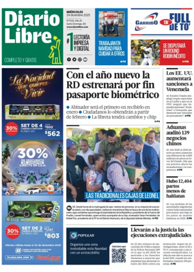 Cover of Diario Libre (Republica Dominicana)