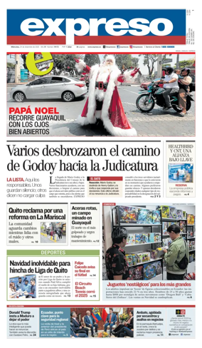 Cover of Diario Expreso