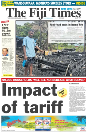 Cover of The Fiji Times