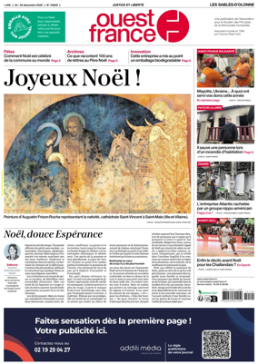 Cover of Ouest France (Les Sables-d'Olonne)