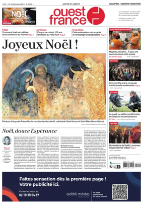 Cover of Ouest France (Quimper)