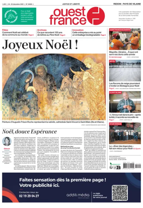 Cover of Ouest France (Redon / Pays de Vilaine)