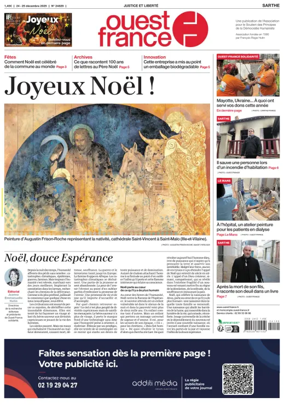 Cover of Ouest France (Sarthe)