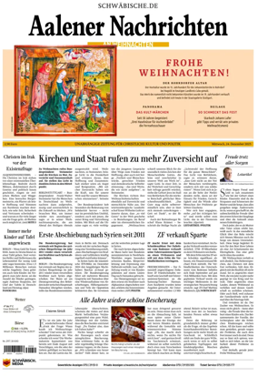 Cover of Aalener Nachrichten
