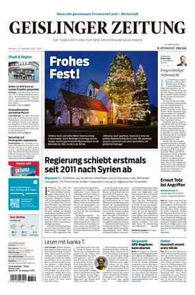 Cover of Geislinger Zeitung