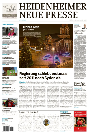 Cover of Heidenheimer Neue Presse