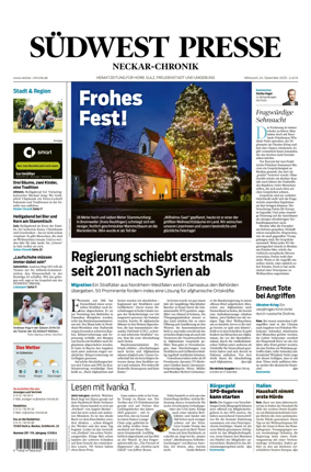 Cover of SUDWEST PRESSE - Neckar-Chronik