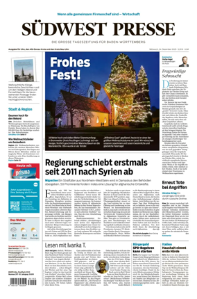 Cover of Südwest Presse (Ulm)