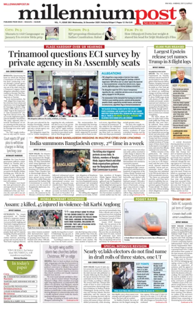 Cover of Millennium Post (Kolkata)